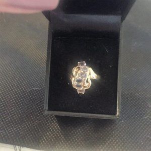 10kt Tanzanite Waterfall Ring